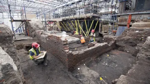 Museum of London Archeology The Curtain Playhouse excavation site