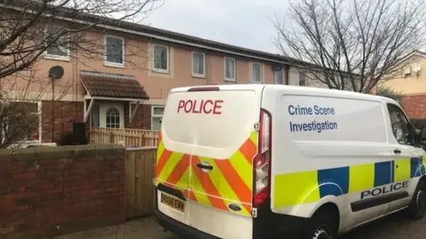 Police van at Malham Gill