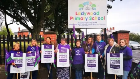 Kat Harbourne/BBC Ladywood Primary School strike action