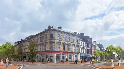 Cumberland Council An artist's impression of what English Street would look like 