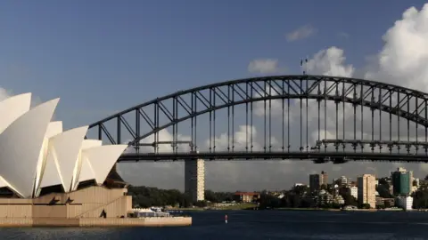 Richard Sowersby/BBC Sydney Opera House and harbour bridge