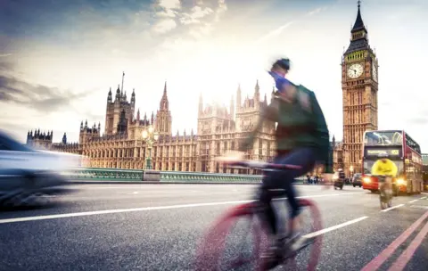 Getty Images Bikes and buses