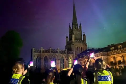 Herts Police Northern Lights in Hertfordshire