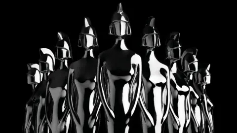 ohn Marshall/JMEnternational/PA Wire Brit Award 2020 trophy