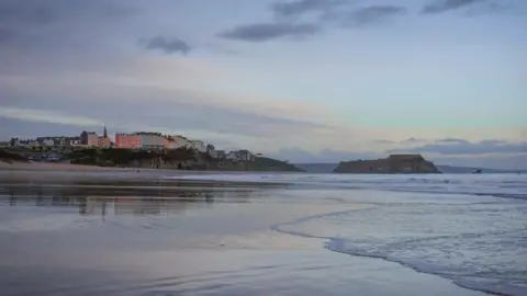 Mandy Llewellyn Calm after a storm at Tenby South beach