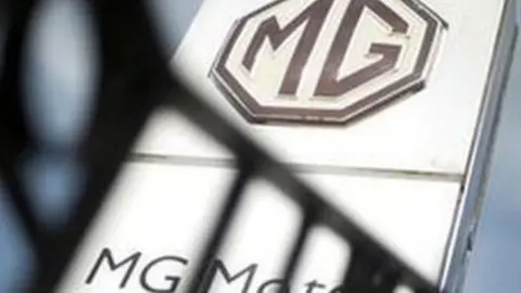 Getty Images The MG Rover car factory sign is pictured in Longbridge, Birmingham