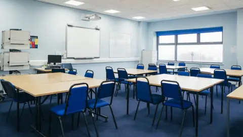 Getty Images An empty classroom
