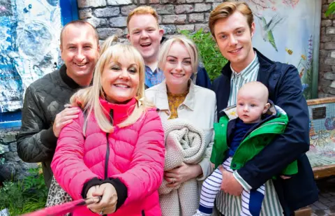 Joseph Scanlon Coronation Street's Sinead Osbourne with her soap family