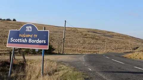 Leslie Barrie Scottish Borders sign