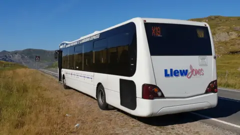 Llew Jones Coaches X19 service by Llew Jones Coaches