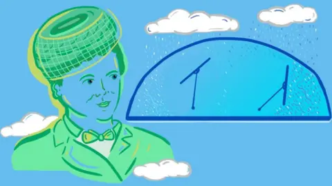 Hannah Eachus Illustration of Mary Anderson and some windscreen wipers