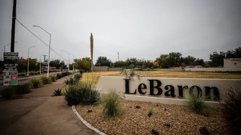 Getty Images The entrance to the LeBaron community