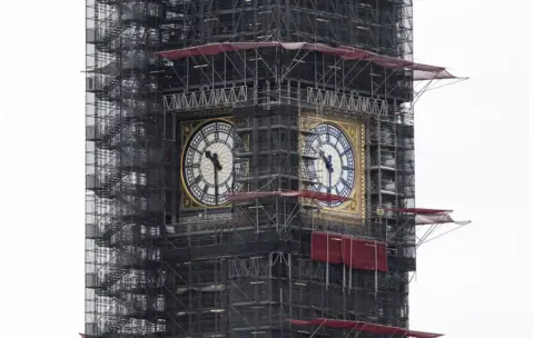 UK Parliament / Mark Duffy Big Ben being renovated