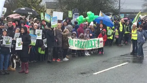 BBC Protestors in Shaw