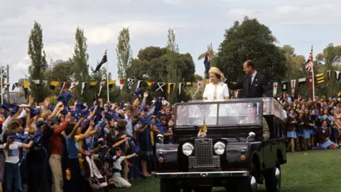 PA The Queen and Duke of Edinburgh in Melbourne, 1977