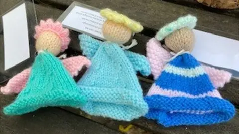 St Mary's Church knitted angels