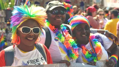 BBC Pride festival go-ers