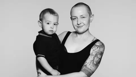 Macmillan Cancer Support/Rankin Heather with her son