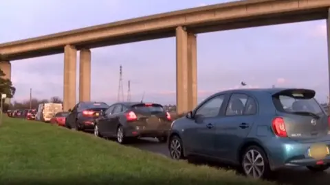 BBC The Orwell Bridge in Ipswich