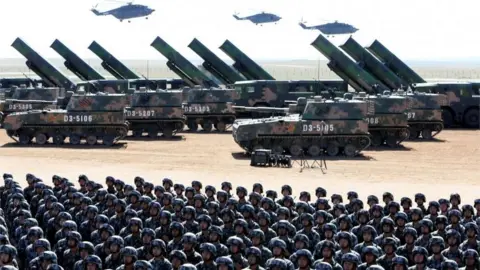 Reuters Soldiers of China"s People's Liberation Army (PLA) take part in a military parade to commemorate the 90th anniversary of the foundation of the army at the Zhurihe military training base in Inner Mongolia Autonomous Region, China, July 30, 2017.