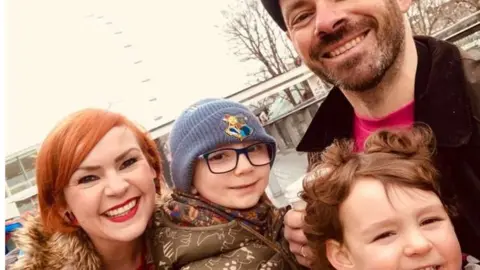 Hayley McCarthy/PA Hayley McCarthy and family