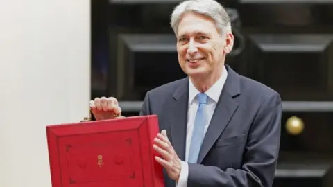 PA Chancellor Philip Hammond with red box