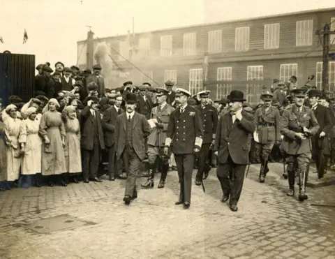 Michael Conway King George V visiting yard