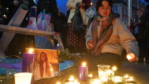 PA Media Brianna Ghey vigil