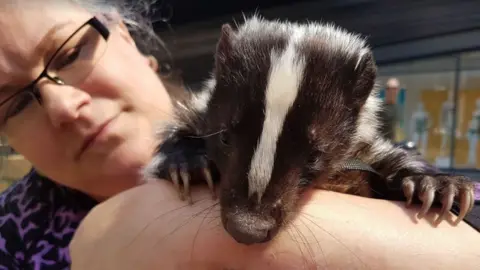 BBC Paula Bevill and Pongo