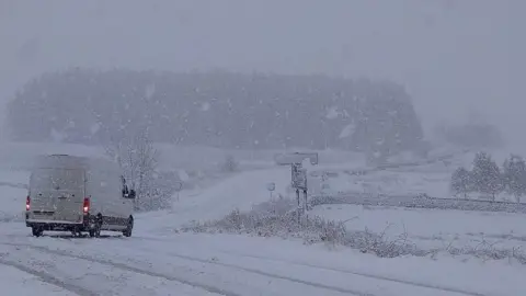 Yorkshire snow Drivers warned as roads closed