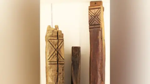 Ryedale Folk Museum Witch posts