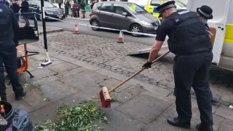 Essex police Police sweeping up cannabis