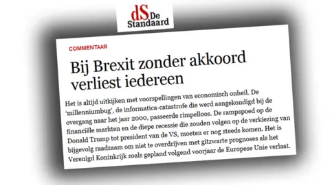 De Standaard Belgian newspaper website De Standaard