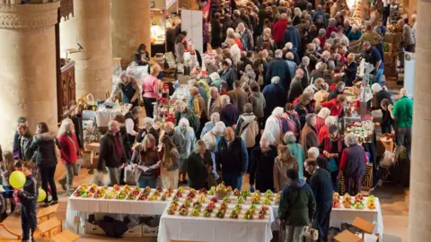 Bramley Apple Festival Crowds at festival