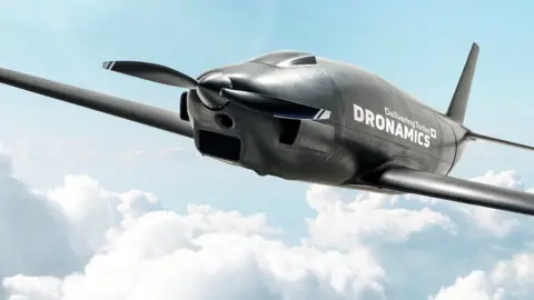 Dronamics Artists impression of the Black Swan drone