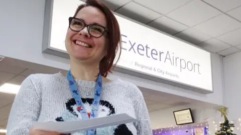 Exeter Airport Claire Chambers