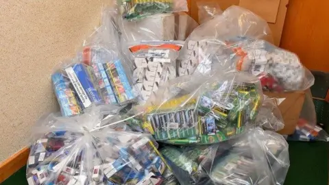 bbc illegal cigarettes Police seize 30,000 illegal cigarettes in anti-INLA raids