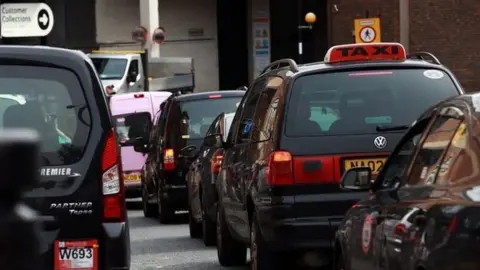 Taxis in Newcastle city centre