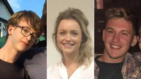 Family photos Jamie Kenny, Tilly Tomlinson and Charlie Hargreaves