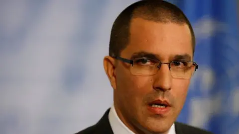 Reuters Venezuela"s Foreign Minister Jorge Arreaza speaks during a press conference on the sidelines of the 72nd United Nations General Assembly at U.N. Headquarters