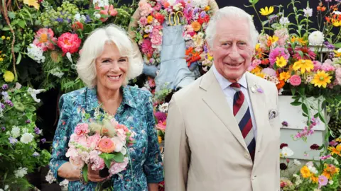 Reuters Queen Consort Camilla and King Charles at the Sandringham Flower Show, July 2022