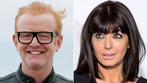 PA/Getty Images Chris Evans and Claudia Winkleman