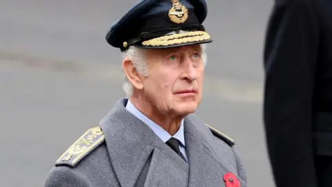 Reuters King Charles III at the Cenotaph