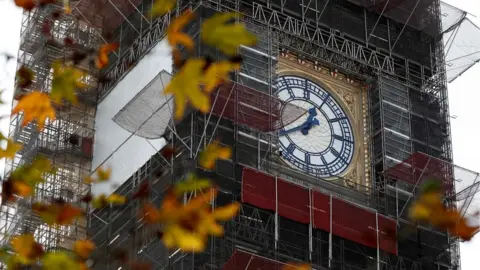 AFP Elizabeth Tower during refurbishment works