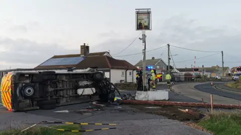 Niko Miaoulis Police van crashed in Lydd