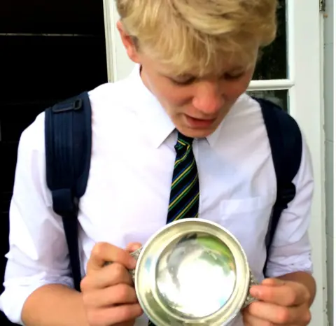 Macdonell family Harris in school uniform