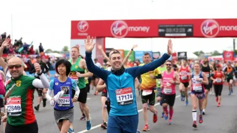 PA Runners taking part in London Marathon