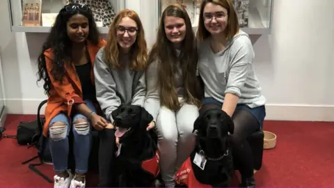 BBC students and dogs