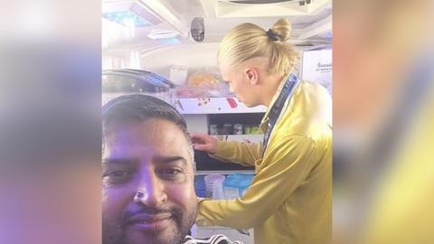 Ice cream man's delight as Haaland boards van - BBC News