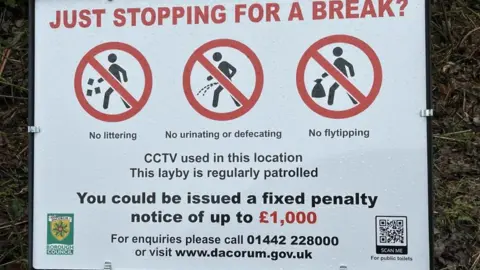 Dacorum council's wild wee warning sign 'not enforceable